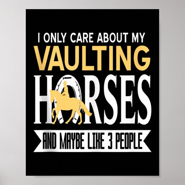 Poster Obsedado Com Cavalos De Salto Mais Do Que Com Pess (Frente)