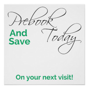 Póster Observação customizável de Prebooking