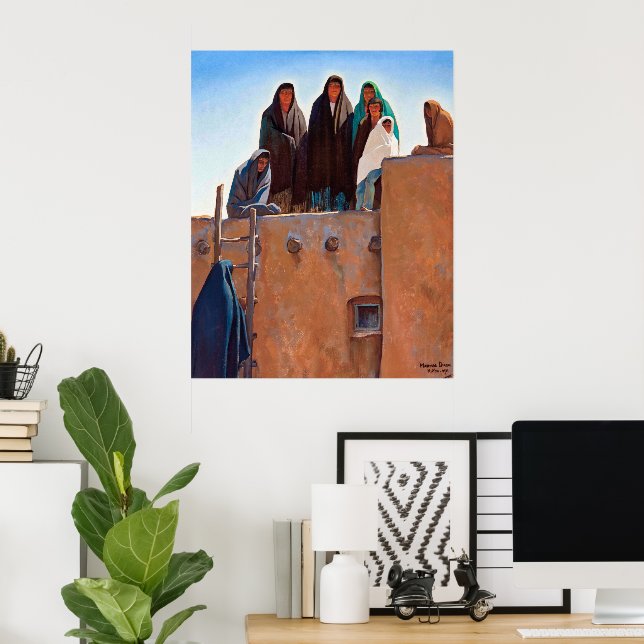 Poster Observadores do Housetop por Maynard Dixon (Escritório em casa)