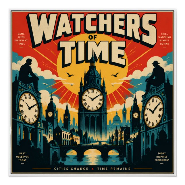 Póster Observadores do Tempo (Frente)