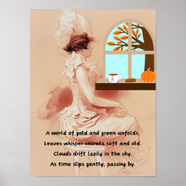 Poster Observando a janela