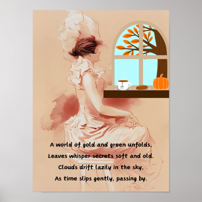 Poster Observando a janela (Frente)