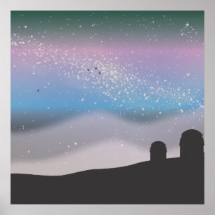 Poster Observando as estrelas