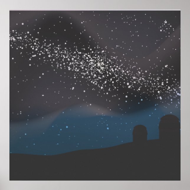 Poster Observando as Estrelas (Frente)