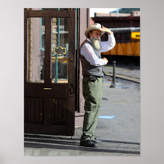 Póster Observando o trem Durango e Silverton (Frente)