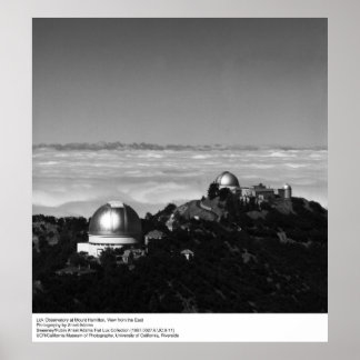 Poster Observatório Lick no Monte Hamilton por Ansel Adam