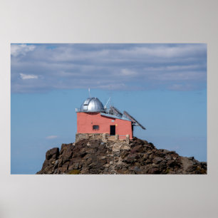 Poster Observatório nas montanhas de Sierra Nevada