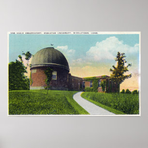 Póster Observatório Van Vleck da Universidade de Wesleyan