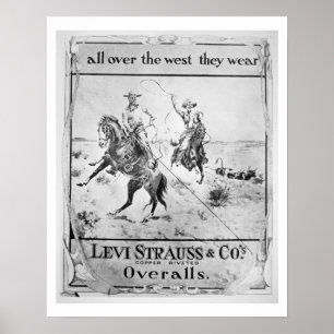 Poster Observe para Levi Strauss & Co, c.1900 (o litho)