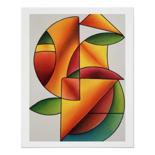 Póster "Obstsalat" in Formen (Frente)