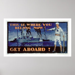 Póster Obtenha a bordo! (US02156)