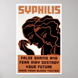 Póster Obtenha sua análise de sangue WPA 1938
