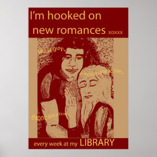 Póster Obtenha um novo romance - na sua biblioteca