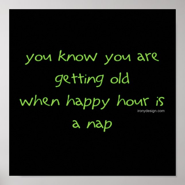 Póster Obter Humor Antigo (Frente)