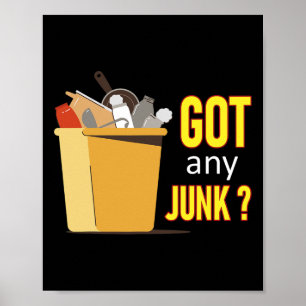 Poster Obteve qualquer Reciclagem de Trabalhador de Recic