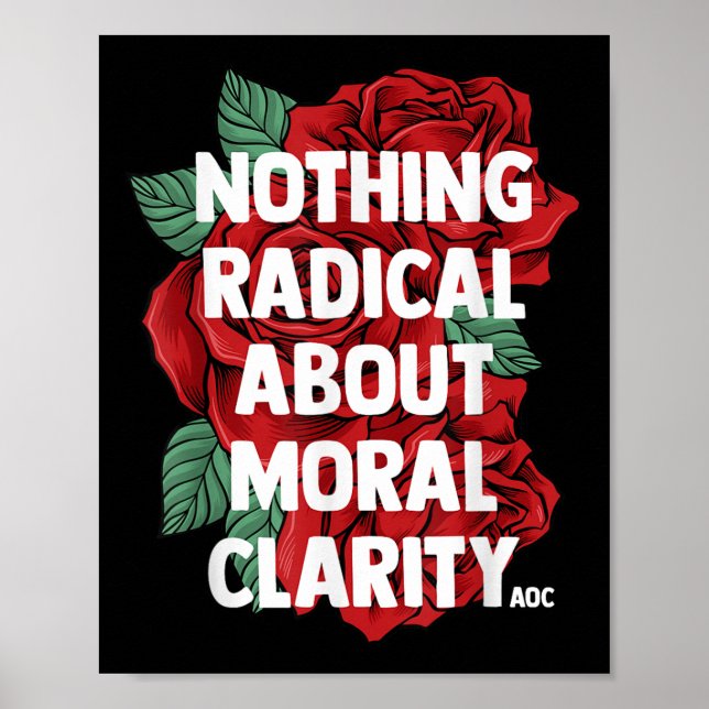 Poster Ocasio Cortez Cita Dizendo Slogan Aoc Liberal Gift (Frente)