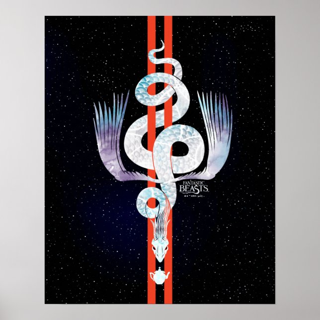 Poster Occamia de Bestas Fantásticas (Frente)