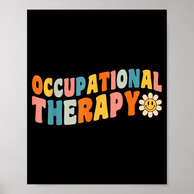 Poster Occupational Therapy Groovy Occupational Therast O (Frente)
