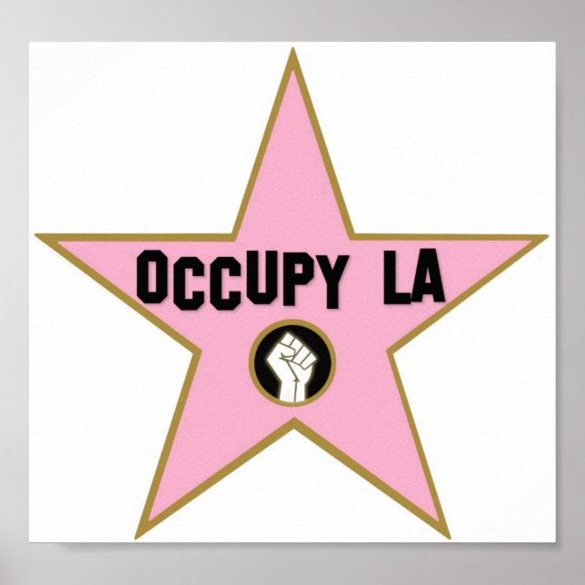 Poster Occupy Los Angeles (Frente)