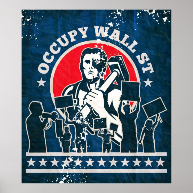 Poster Occupy Wall Street America (Frente)