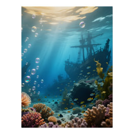 Póster Ocean Background Poster