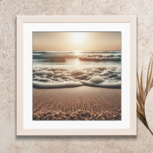 Poster Ocean Beach Sceney Coastal Boho Wall Art