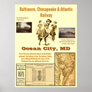 Póster Ocean City, Maryland por Rail