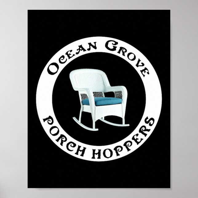 Poster Ocean Grove Nj Rch Hopper Presente De Verão Praia  (Frente)