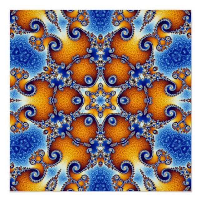 Póster Ocean Life Mandala (Frente)