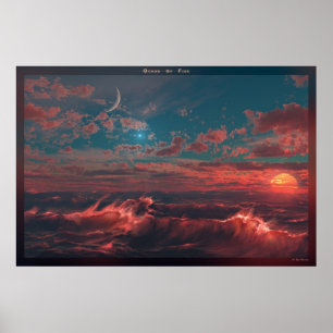 Poster Ocean of Fire