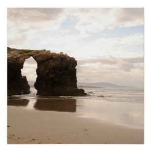 Póster Ocean Sea Beach Rock Sand Nature Name Personalizar