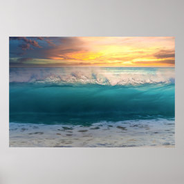 Poster Ocean Sunset Beach Foto 193