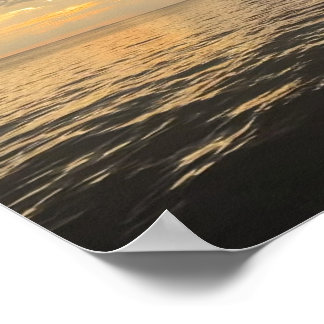 Poster Ocean Sunset Reflection Photography -Beautiful Sea