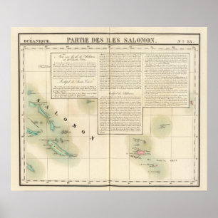 Póster Oceânia das Ilhas Salomão n.o 33