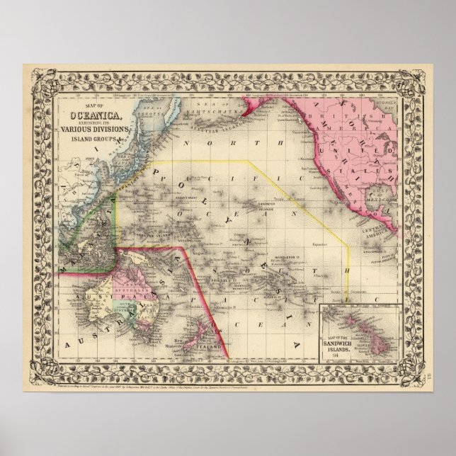 Poster Oceânica, Ilhas Sandwich (Frente)