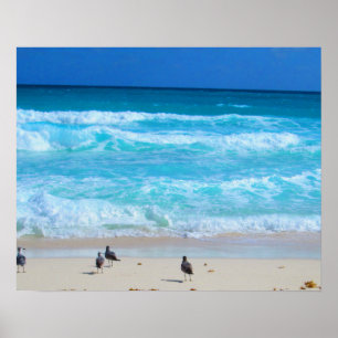 POSTER OCEANO #2 DE CANCUN