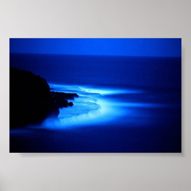Póster Oceano à noite (Frente)