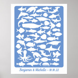Poster Oceano - Alternativo do Livro de Convidados 50 Ass