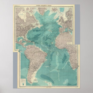 Póster Oceano Atlântico composto