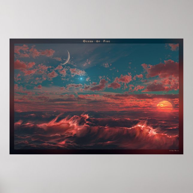 Poster Oceano de Fogo (Frente)