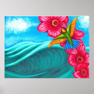 Poster Oceano do colibri