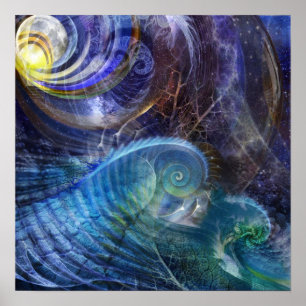 Poster Oceano do Fractal