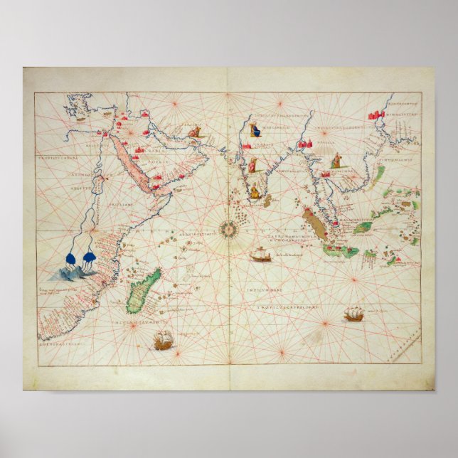 Póster Oceano Índico (Frente)