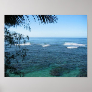 Póster oceano kauai