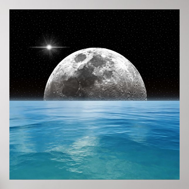 Poster Oceano lunar (Frente)
