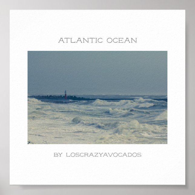 Poster Oceano Ondas Storm Pier (Frente)