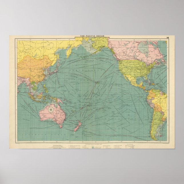 Póster Oceano Pacífico 10 (Frente)