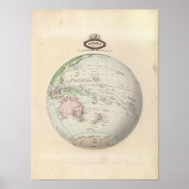 Póster Oceano Pacífico 3 (Frente)