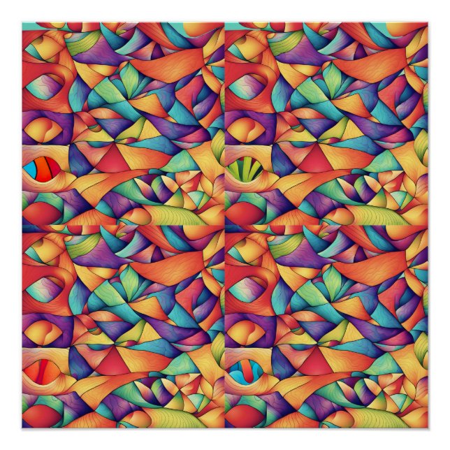 Póster Oceano Psicodélico (Frente)