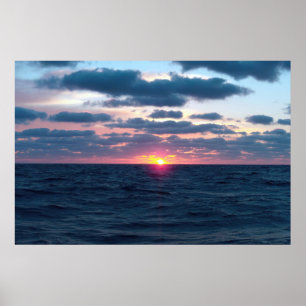 Poster Oceano Sunset